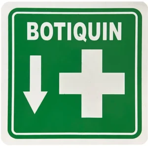 Letrero de seguridad botiquin