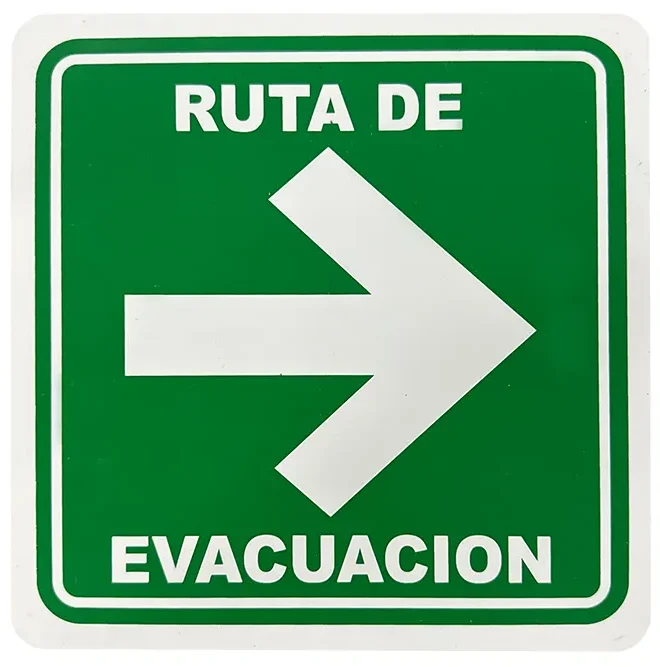 ruta de evacuacion