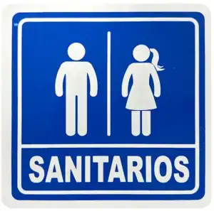 letrero sanitario