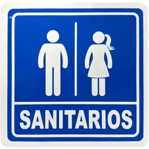 letrero sanitario