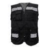 Chaleco brigadista ventilado color negro EPP DEL NORTE