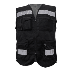 Chaleco brigadista ventilado color negro EPP DEL NORTE